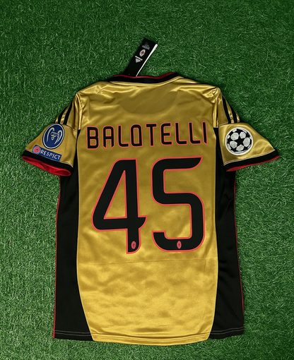 Mario Balotelli - AC Milan 2013/2014 Red Black Retro Jersey Trikot Maglia