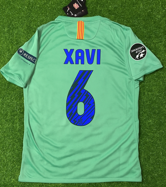 Xavi 6 - Barcelona 2011/2012 Blue Red Home Retro Jersey Trikot