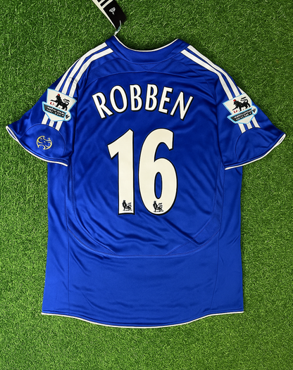 Arjen Robben – Chelsea 2006–2008 Season Retro Kit Jersey – | Trikot | Maillot Soccer Shirt