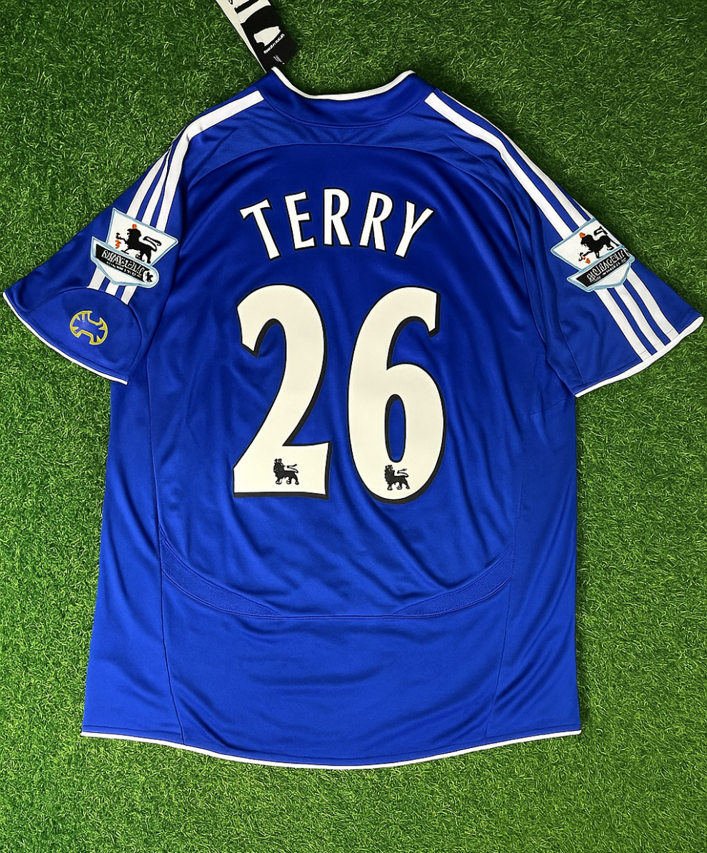 John Terry – Chelsea 2006–2008 Season Retro Kit Jersey – | Trikot | Maillot Soccer Shirt