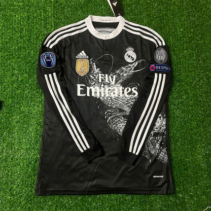Cristiano Ronaldo Real Madrid 2015 Dragon Black Retro Jersey Soccer Shirt Trikot