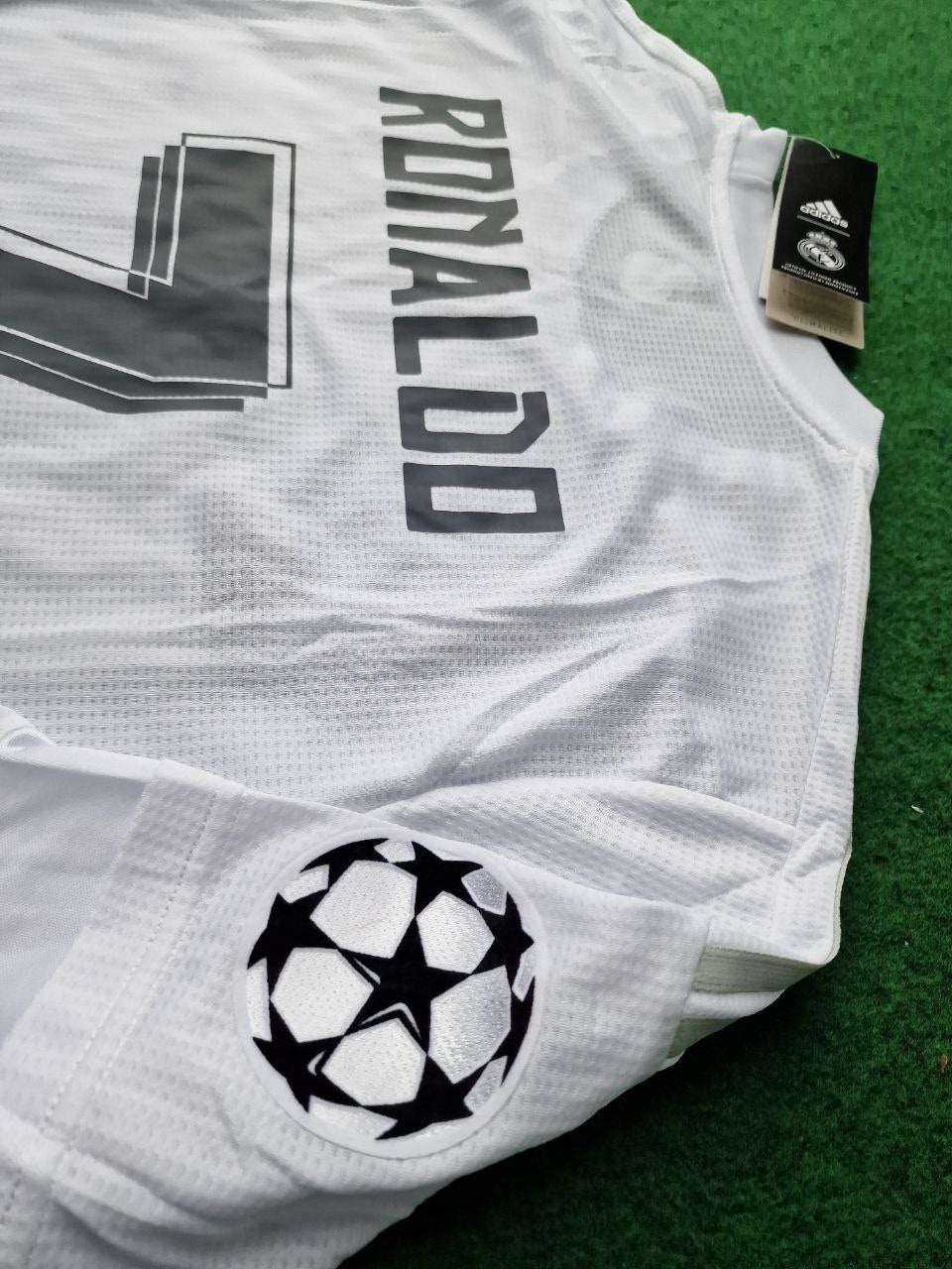 Cristiano Ronaldo 7 - Real Madrid 2016 Champions League Final Long Sleeve Jersey Trikot Maillot Soccer Shirt