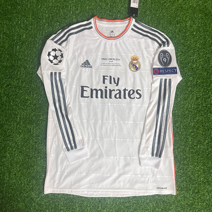 Cristiano Ronaldo  Real  Madrid 2014 Lisbon Final Champions League Long Sleeve Jersey Soccer Shirt