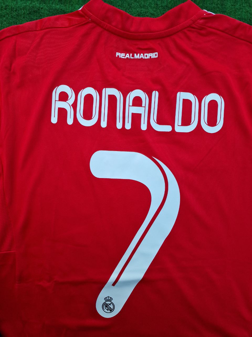 Cristiano Ronaldo CR7 Real  Madrid 2011-2012 Red Long Sleeve Jersey Soccer Shirt
