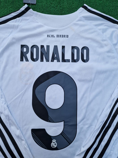 Cristiano Ronaldo CR7 Real Madrid 2009 2010 Debüt Erstes Jahr Nummer 9 Trikot Fußballtrikot