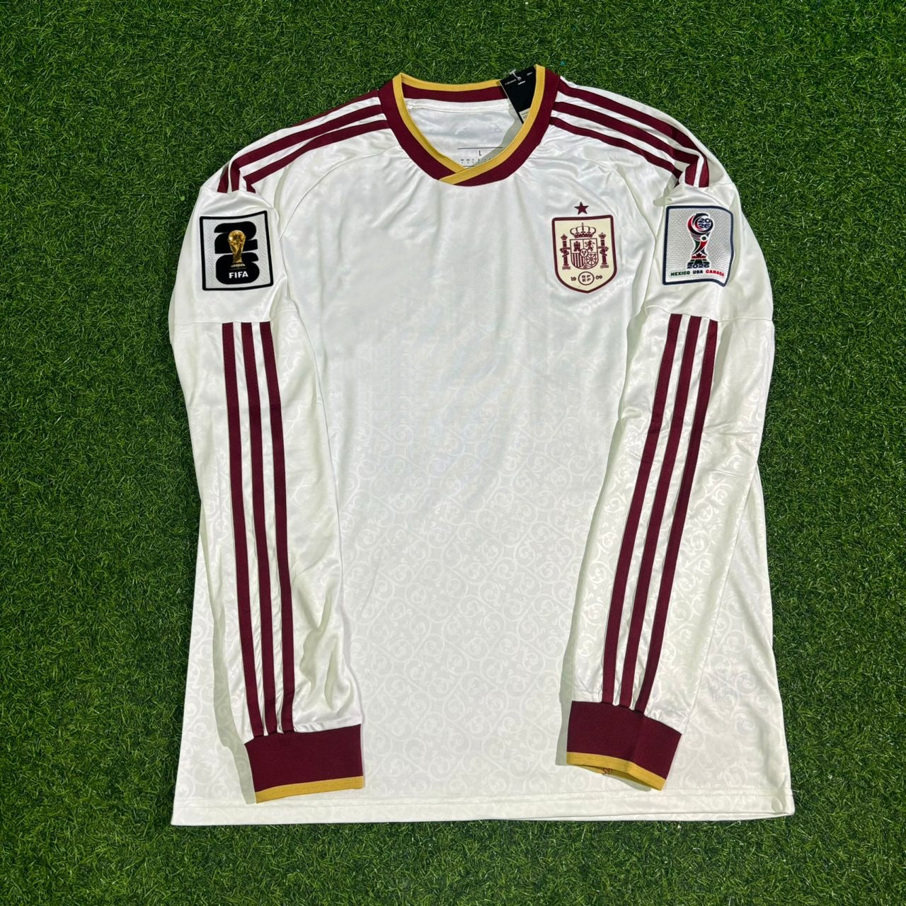 Fabián Ruiz Peña #8 Spain 2026 World Cup Away Long Sleeve Jersey Trikot Maillot