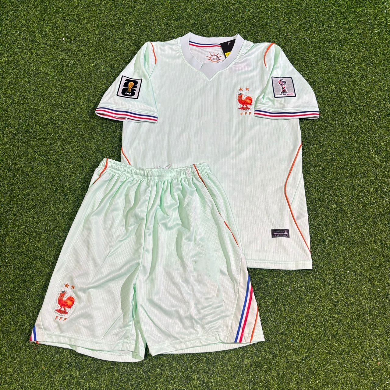 Rayan Cherki #24 France 2026 World Cup Kids Away Football Jersey