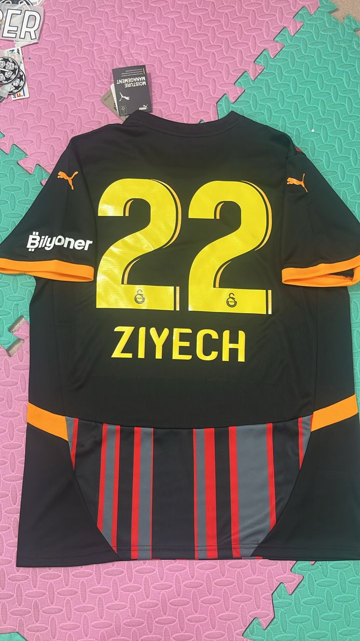 Galatasaray 2024 2025 Black Siyah New Season Third Jersey Forma