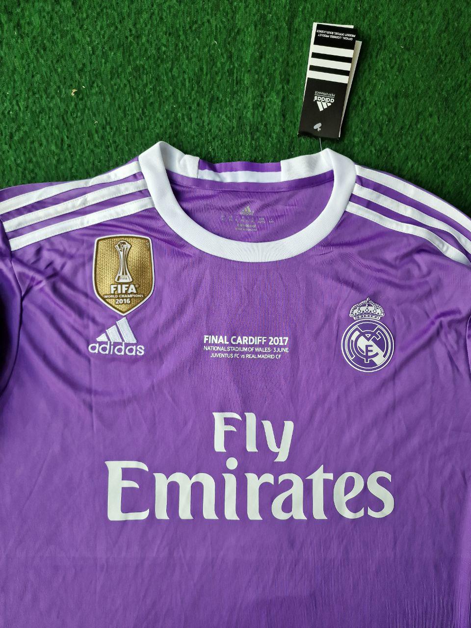 Cristiano Ronaldo Real Madrid Purple Retro Long Sleeve Top Quality Football Jersey Trikot