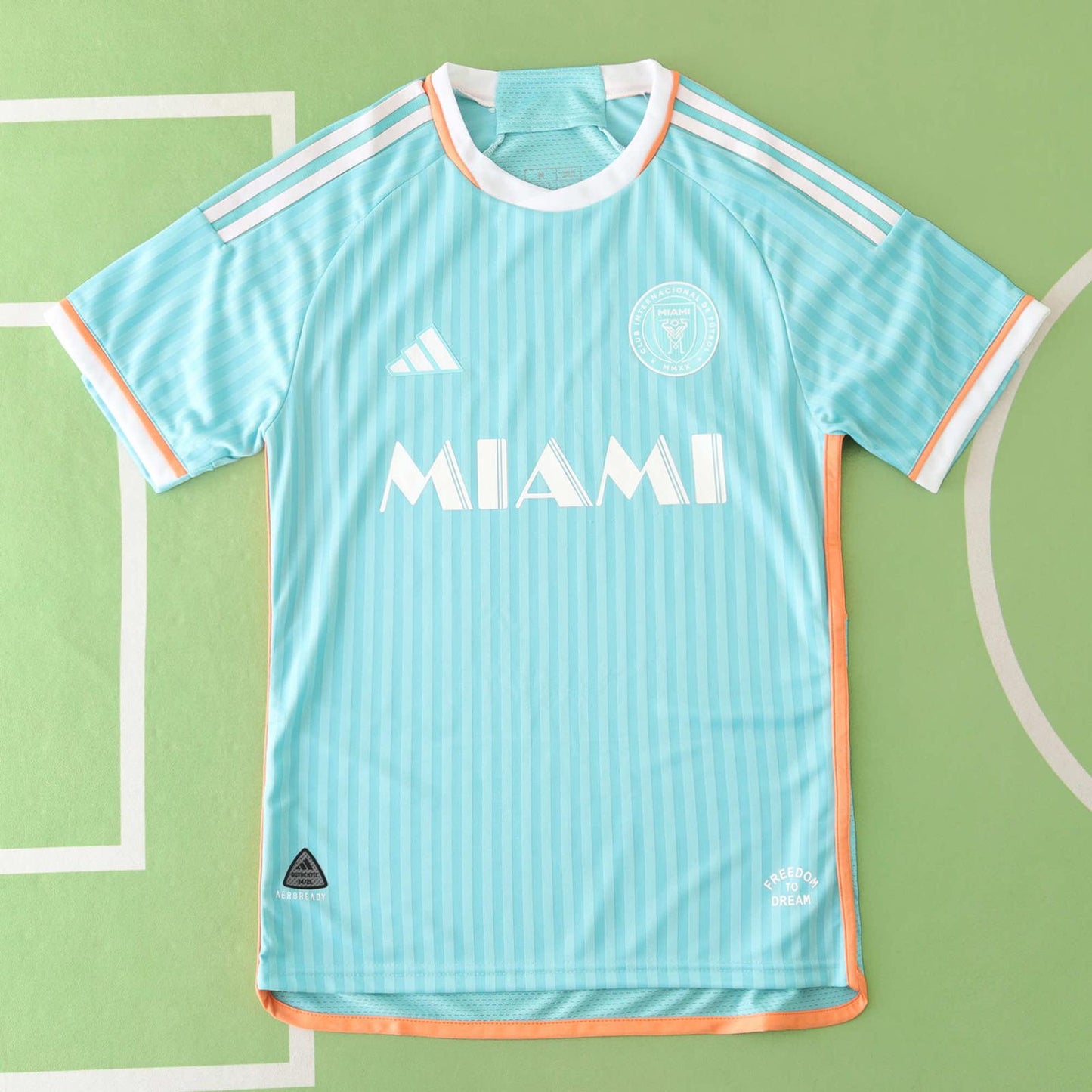 İnter Miami Aqua Blue Lionel Messi Football Jersey Messi Trikot Maillot