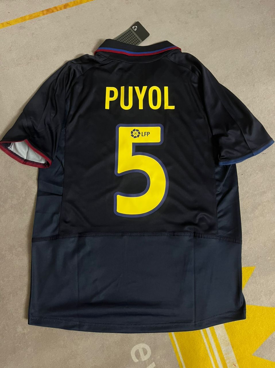 Carles Puyol Barcelona Retro 1997 Season Retro Football Jersey