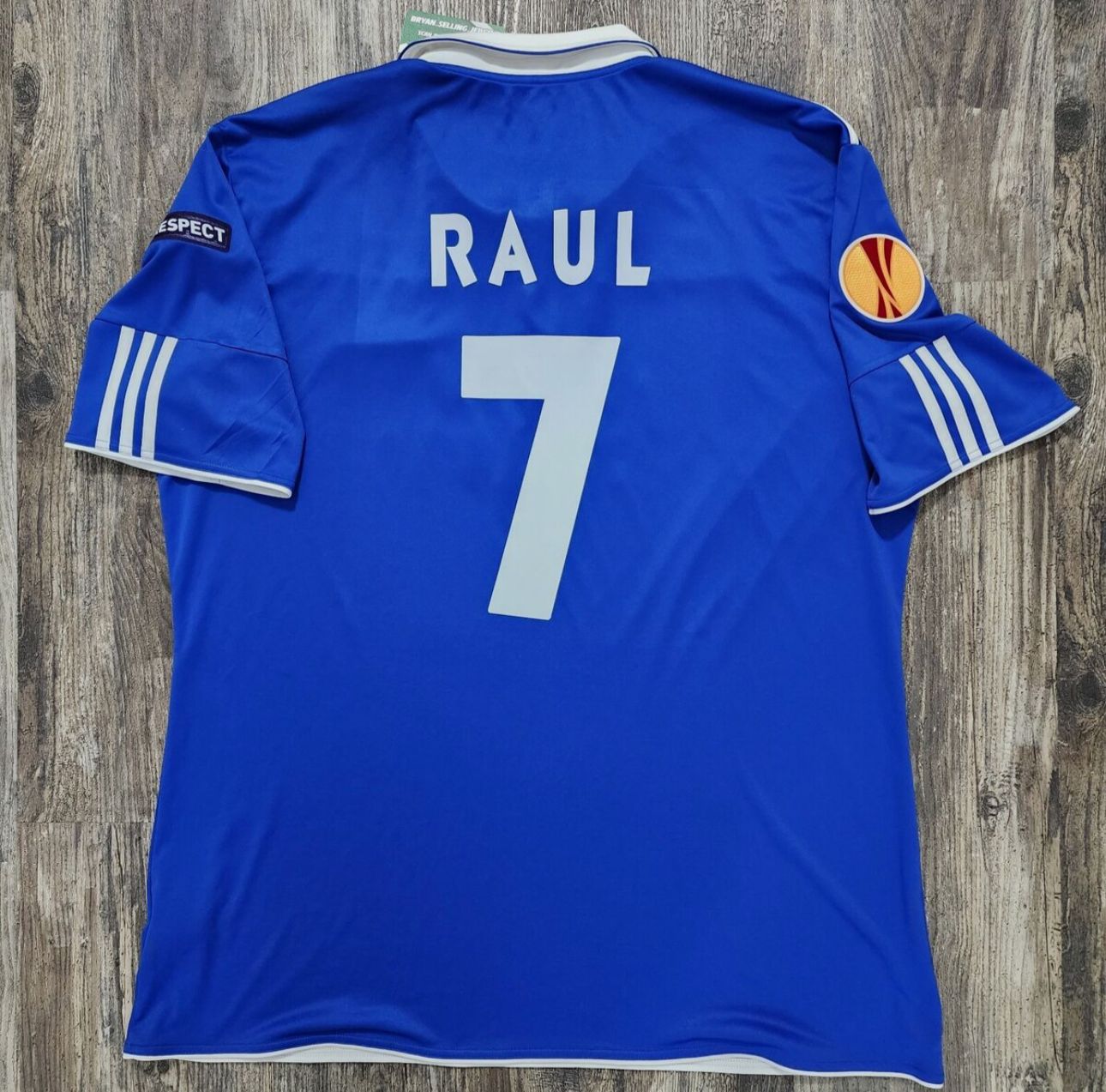 Schalke 04 Raul Gonzalez Retro Uefa Patch Football Jersey Trikot