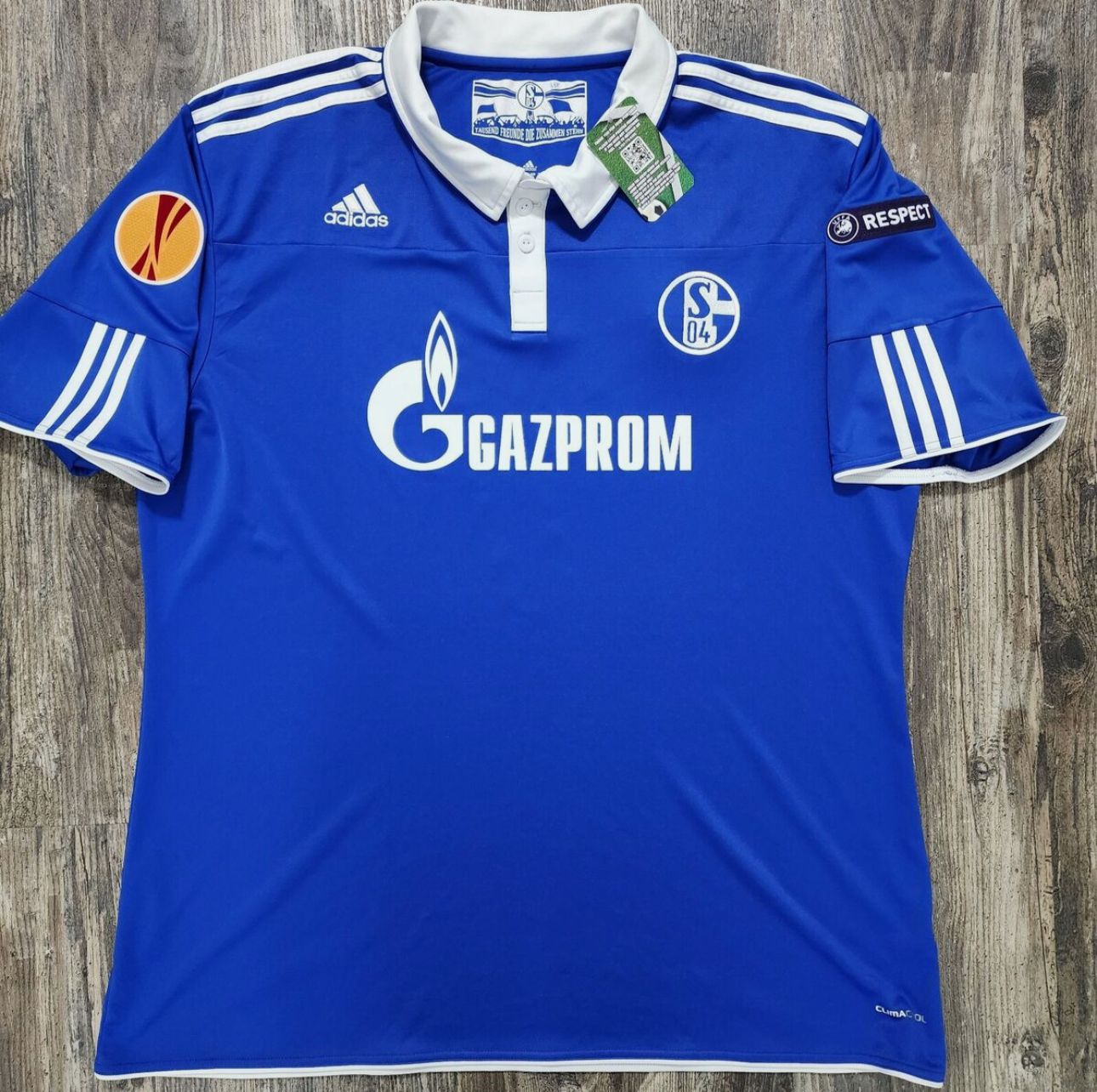 Schalke 04 Raul Gonzalez Retro Uefa Patch Football Jersey Trikot