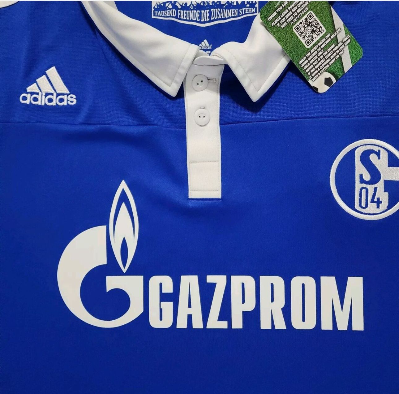 Schalke 04 Raul Gonzalez Retro Uefa Patch Football Jersey Trikot