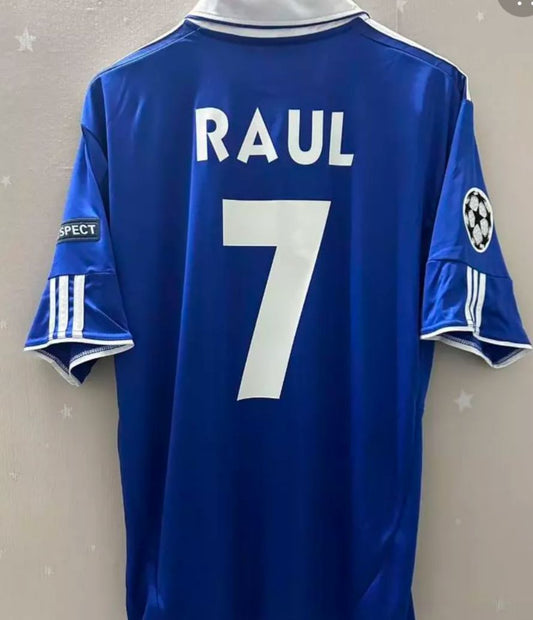 Schalke 04  Raul Gonzalez 2010- 12 Season Retro Champions League Football Jersey Trikot