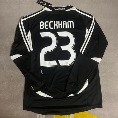 David Beckham Real Madrid 2006-2007 Black Jersey Soccer Shirt