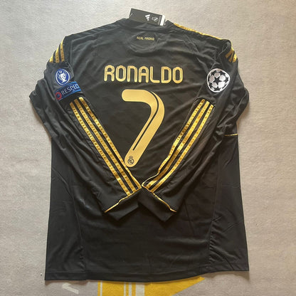 Cristiano Ronaldo  Real  Madrid 2011-2012  Champions League Long Sleeve Jersey Soccer Shirt
