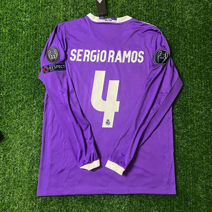Sergio Ramos Real Madrid Long Sleeve Jersey Soccer Shirt