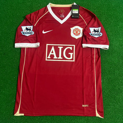 Nemanja Vidic Manchester United 2006/07 Rotes Trikot Trikot Maglia Fußballtrikot