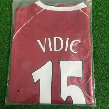 Nemanja Vidic Manchester United Kinder 2006/07 Rotes Kit Fußballtrikot KinderTrikot Maglia Fußballshirt