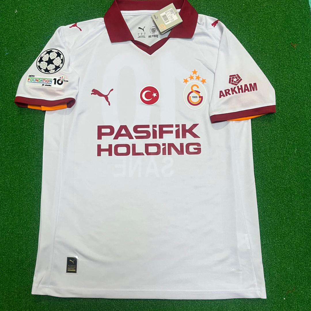 Leroy Sane #10 – Galatasaray 2026 White 5 Stars Kit Soccer Jersey – | Trikot | Maillot | Forma Soccer Shirt