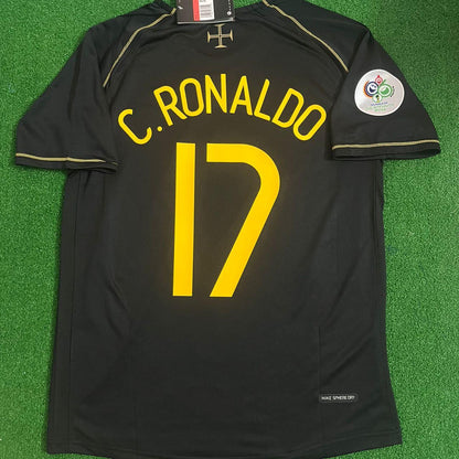 Cristiano Ronaldo #cr7 - Portugal 2006 World Cup Black Jersey Trikot