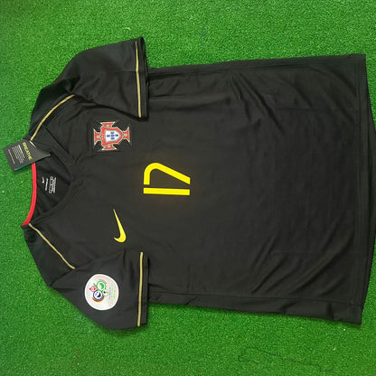 Cristiano Ronaldo #cr7 - Portugal 2006 World Cup Black Jersey Trikot