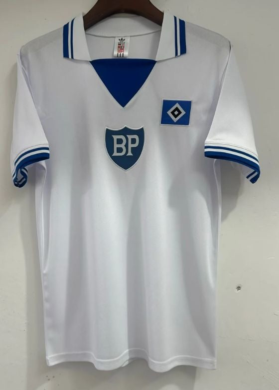 Hamburger SV Retro Auswärtstrikot 1979 Weiß Fußball Trikot HSV 79 Trikot