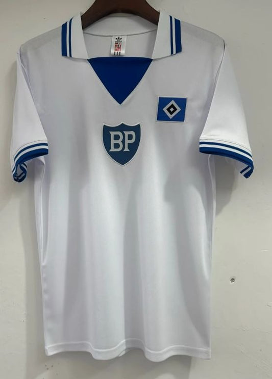 Hamburger SV Retro Auswärtstrikot 1979 Weiß Fußball Trikot HSV 79 Trikot