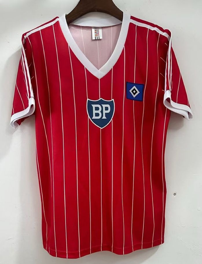 Hamburger SV Retro Heimtrikot 1984 Rot Fußball Trikot Hamburg Retro