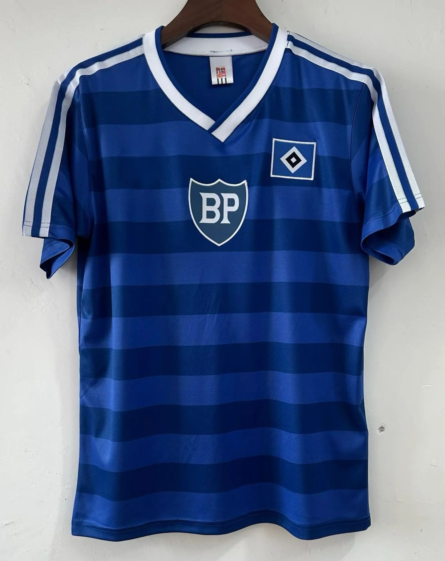 Hamburger SV Retro Heimtrikot 1986 Blau Fußball Trikot HSV 1986 Blaues Heimtrikot