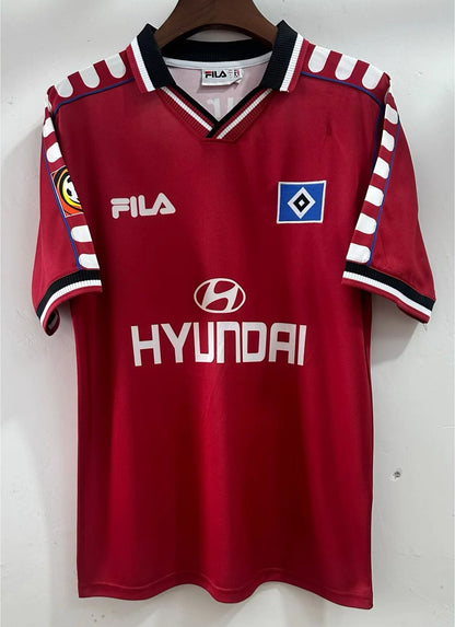HSV 2000 Rotes Heimtrikot Fußball Trikot Hamburger SV Retro jersey