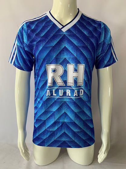 FC Schalke 04 1988/89 Blaues Heimtrikot Fußball retro Trikot