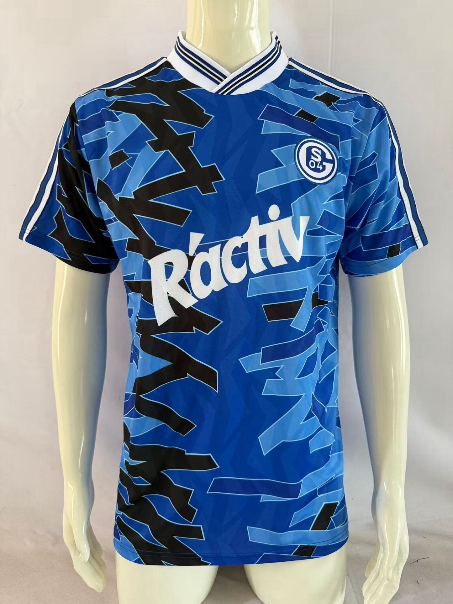 FC Schalke 04 1992/93 Blaues Heimtrikot Fußball retro Trikot