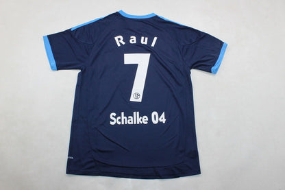 Schalke 04 Raul Gonzalez Retro Away Heimtrikot 10-11 Rot Fußball Trikot