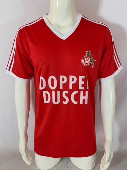1. FC Köln 1984-85 Retro Auswärtstrikot Rot Fußball Trikot