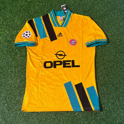 Lothar Matthäus Bayern Munich Yellow Retro Football Jersey Kit