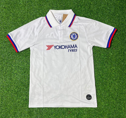 Chelsea FC White Retro Football Jersey Kit
