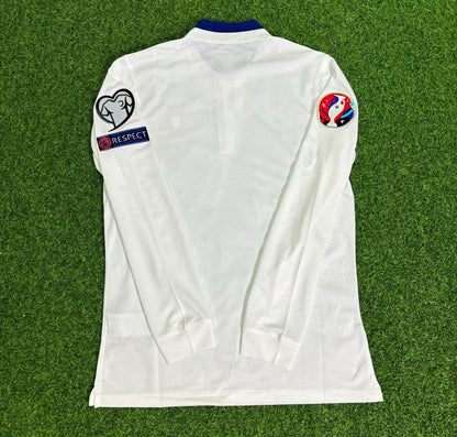 Portugal EURO 2016 White Long Sleeve Retro Football Jersey