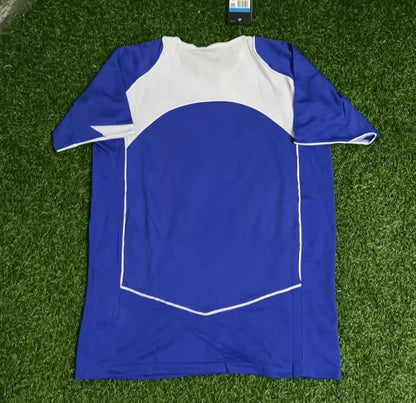 Brazil 2004 Blue Retro Football Jersey Kit