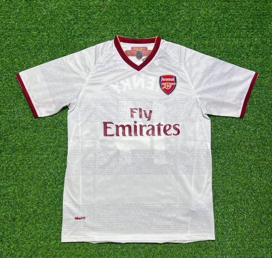 Arsenal FC 2004 2005 Away Retro White Jersey