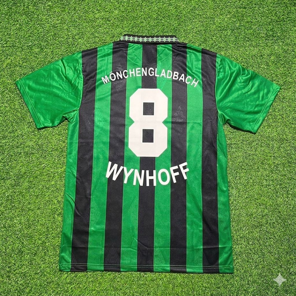 Peter Wynhoff #8 Borussia Mönchengladbach 1995 1996 Retro Jersey