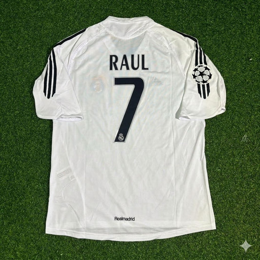 Raul Gonzalez Real Madrid 2005 2006 White Jersey Shirt Trikot Soccer Shirt