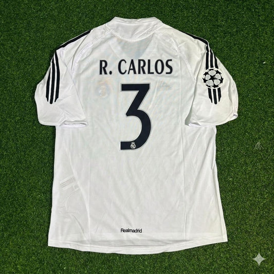 Roberto Carlos Real Madrid 2005 2006 White Jersey Shirt Trikot Soccer Shirt