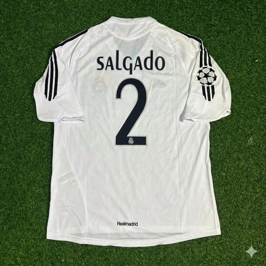 Michel Salgado Real Madrid 2005 2006 White Jersey Shirt Trikot Soccer Shirt