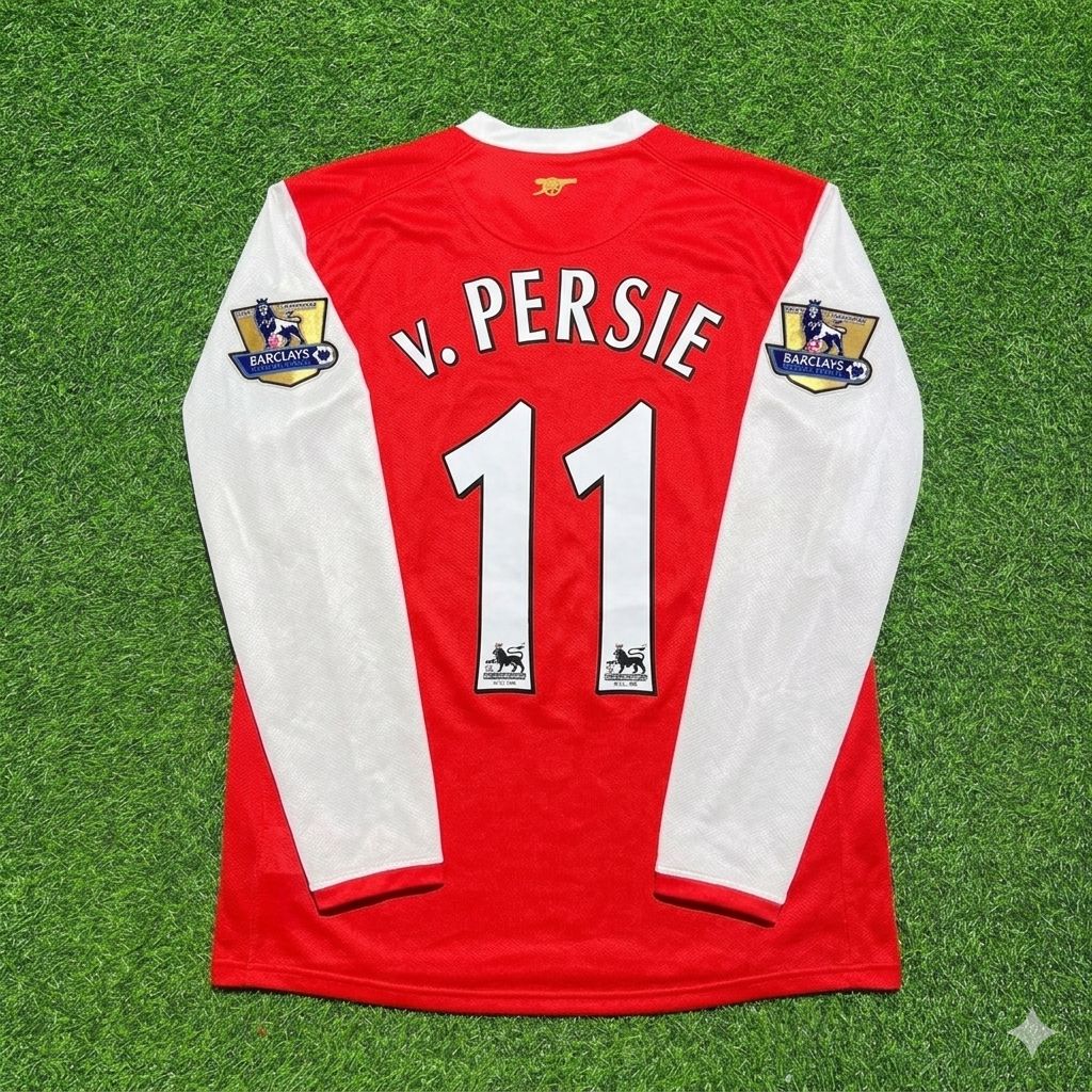 Robin van Persie #11 Arsenal 2006 2007 Home Long Sleeve Retro Jersey