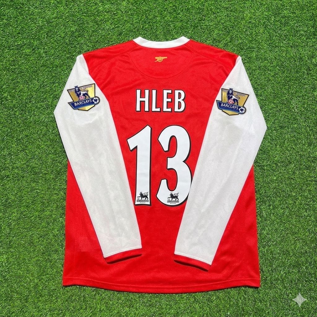 Alexander Hleb #13 Arsenal 2006 2007 Home Long Sleeve Retro Jersey