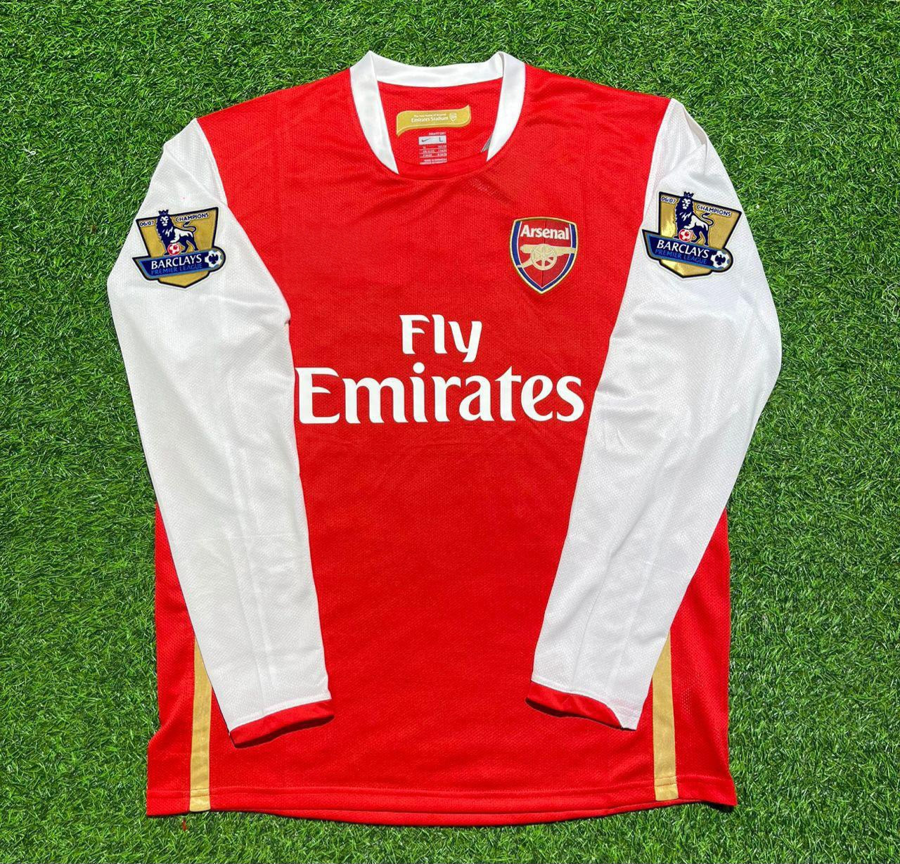 Arsenal FC 2006 2007 Home Long Sleeve Retro Jersey