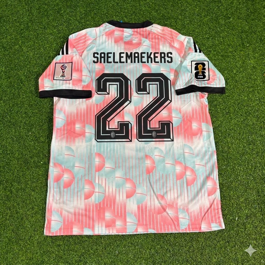 Alexis Saelemaekers #17 Belgium 2026 World Cup Home Football Jersey