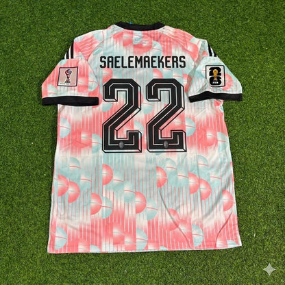 Alexis Saelemaekers #17 Belgium 2026 World Cup Home Football Jersey